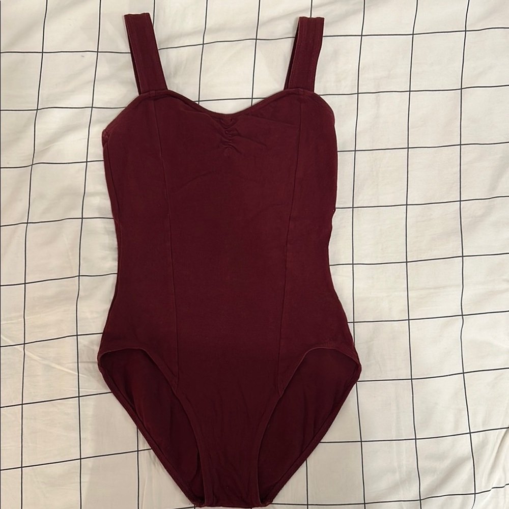 Capezio Deep Red Bodysuit